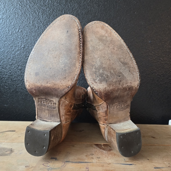 Rare BedStu Cobbler Series OnRush Tan Rustic Boots 9.5 - Picture 9 of 11